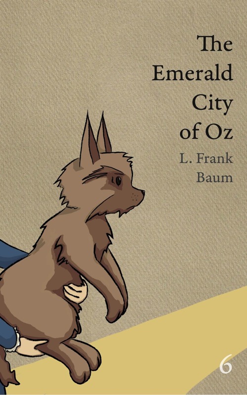 The cover of OZ book 6 showing Toto