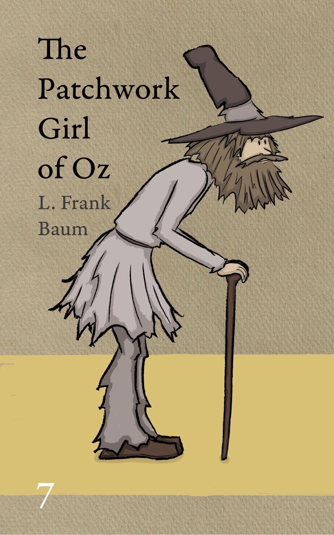 The cover of OZ book 7 showing Shaggy Man